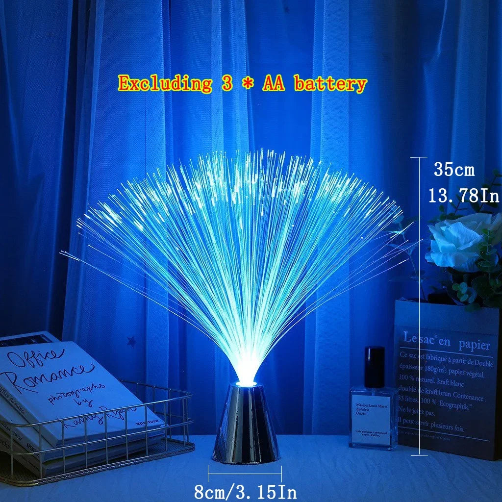 LED Fiber Optic Lamp | Multicolor Star Sky Night Light for Holiday Wedding Centerpiece