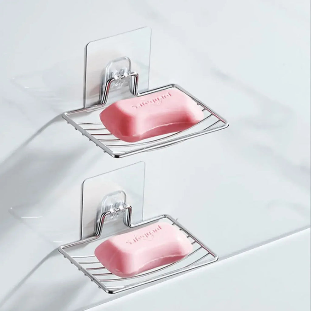 Stainless Steel Soap Rack | Wall Mounted Soap Dish with Drainage Tray