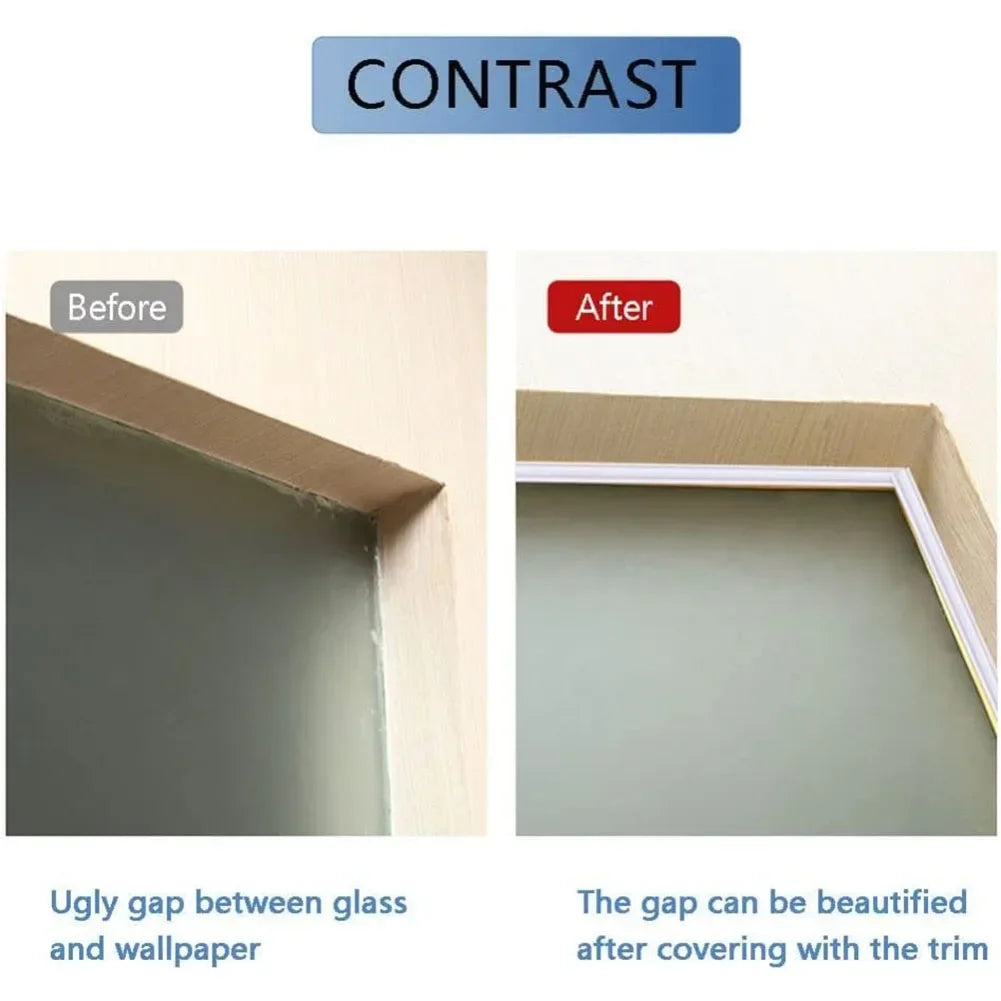 Self-Stick Wall Skirting Trim | 3D Flexible Border Decorative Line