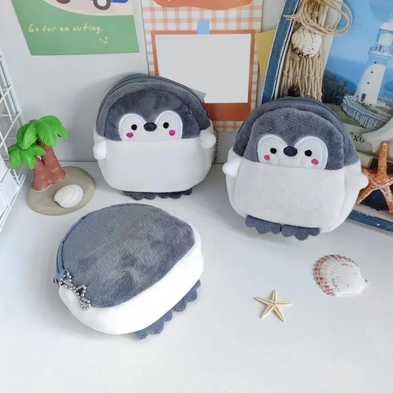 Cartoon Cute Pig Animal Coin Purse | Kawaii Soft Plush Zipper Wallet for Kids