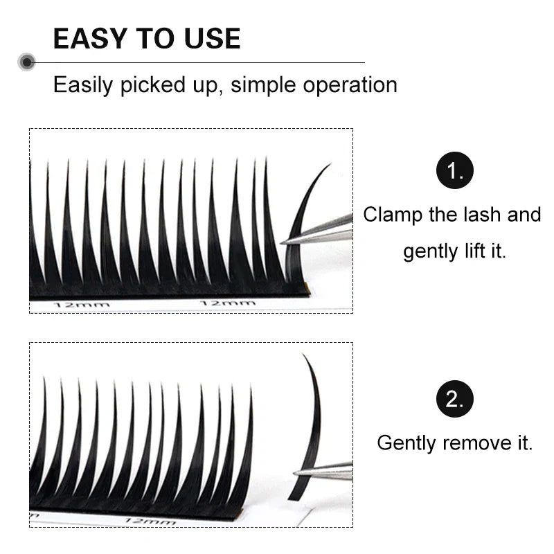 Winky Beauty 07 C/D Wet Eyelash Extension | Manga Wispy Spikes Lashes for Cosplay