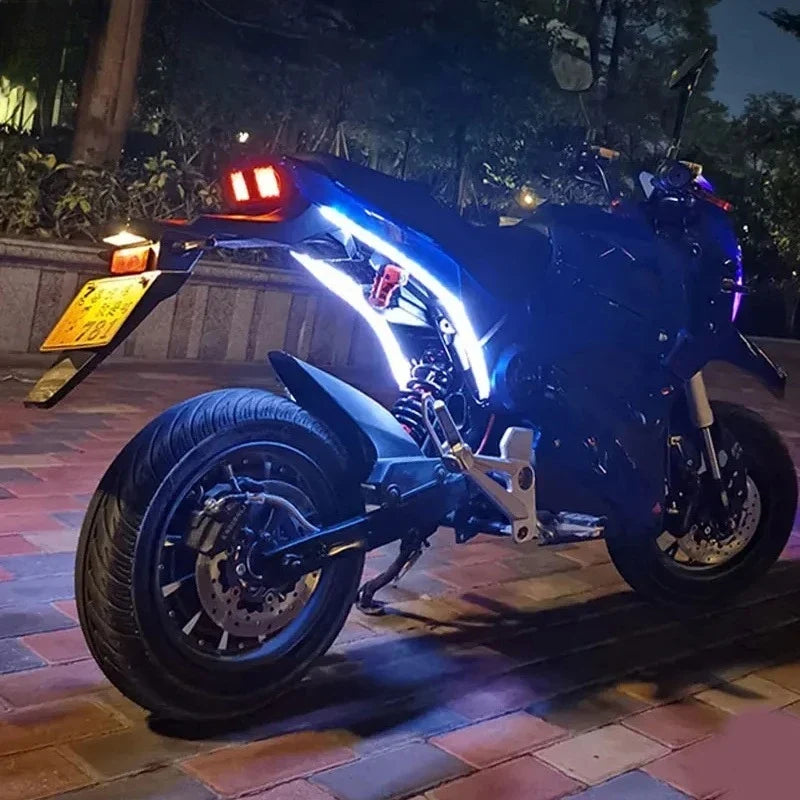 2pcs 12V Motorcycle LED Turn Signal Lights | DRL Daytime Running Lights Tail Light Strip