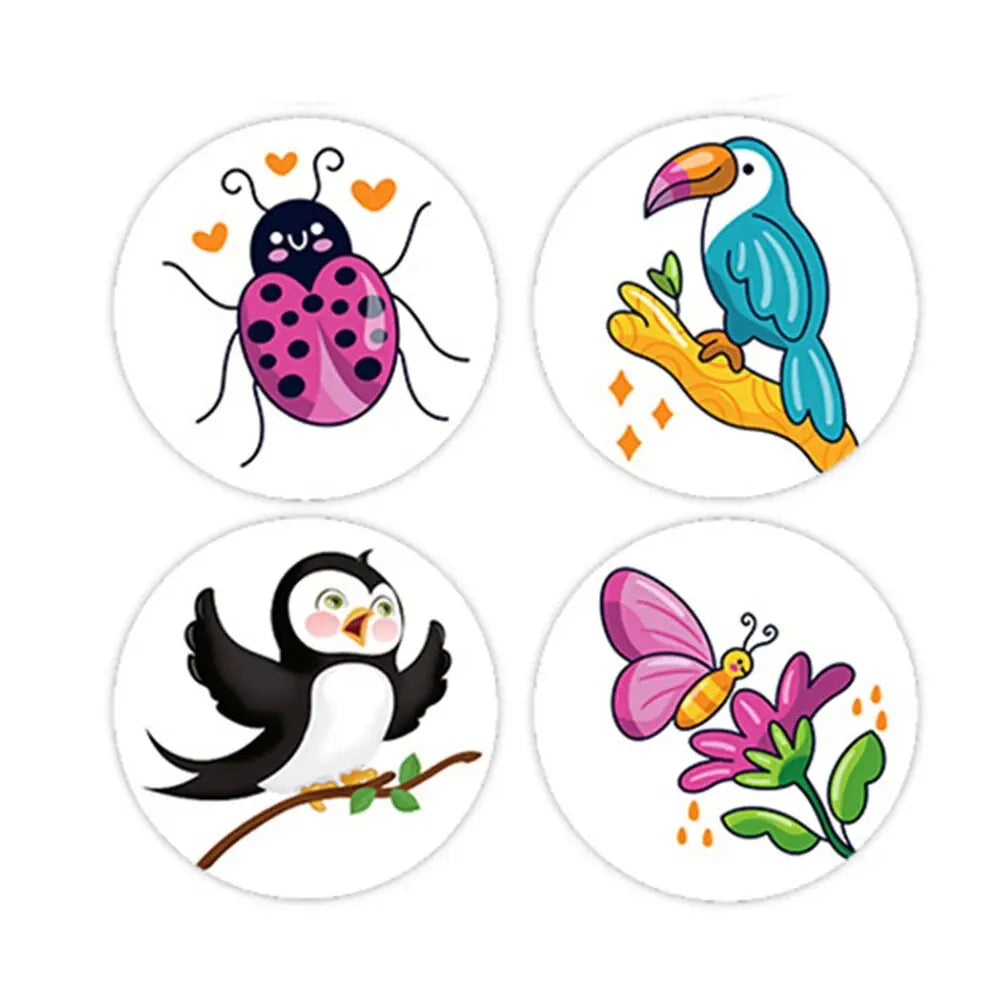 Teacher Reward Stickers for Kids | 100-500pcs Cute Animal Motivational Stickers