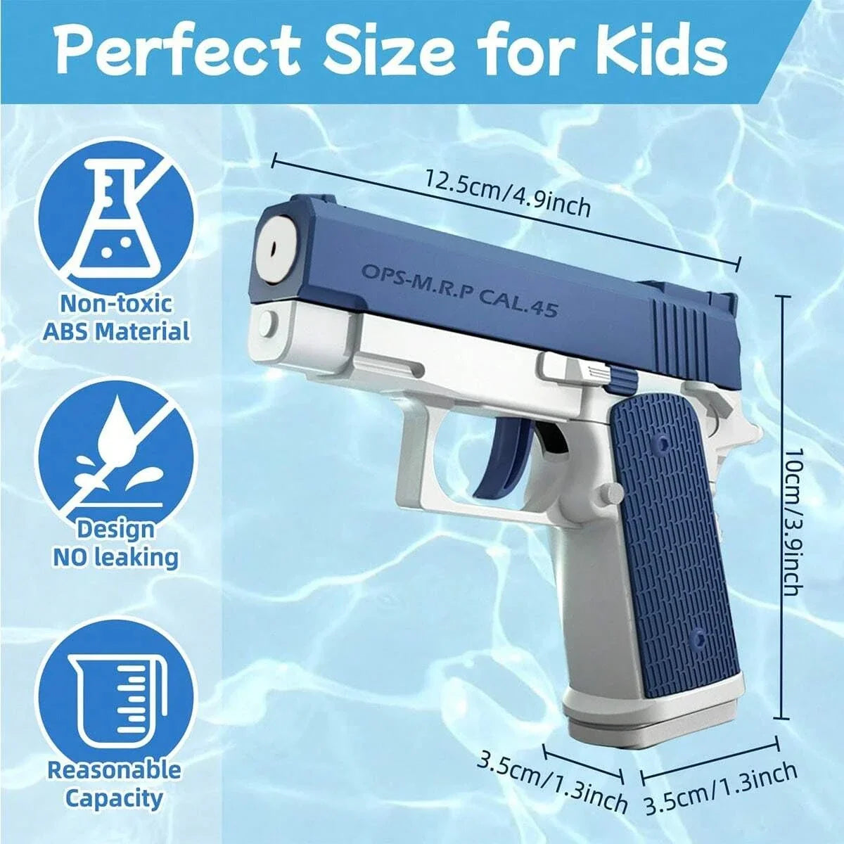 Rechargeable Automatic & Manual Electric Water Gun | 32 FT Range for Kids & Adults