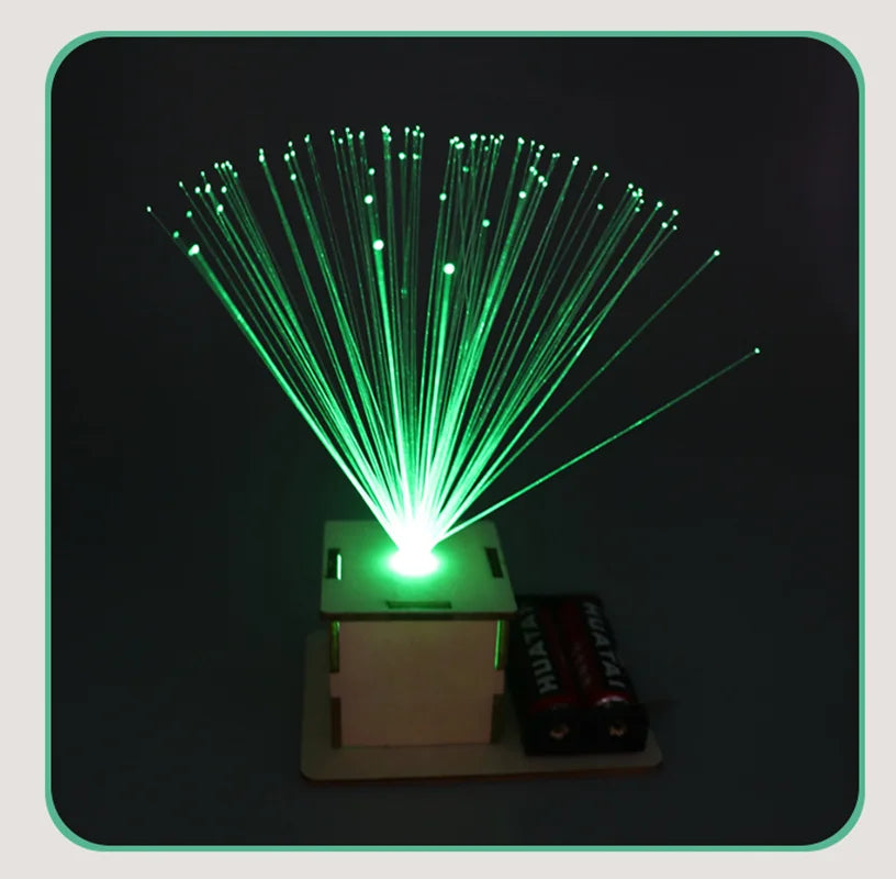 DIY Color Fiber Optic Light STEM Toy | Science Experimental Tool Kit for Kids Learning