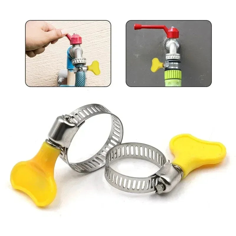 Adjustable Worm Drive Hose Clamps Set | 5-Pack Stainless Steel Pipe Clips