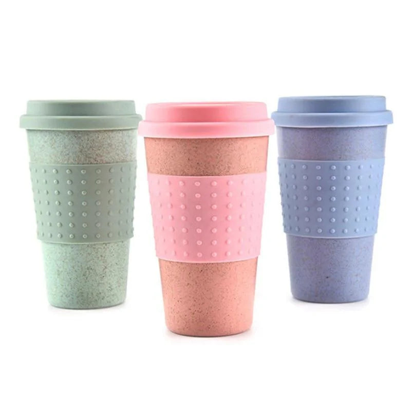 Reusable Wheat Straw Mug | Eco-Friendly Travel Coffee Cup