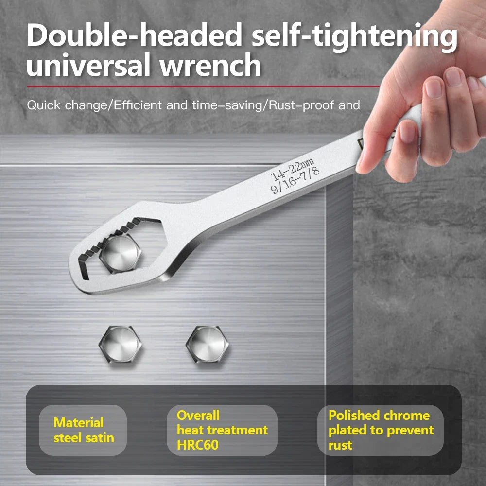 8-22mm Universal Torx Wrench | Self-Tightening Adjustable Glasses Wrench