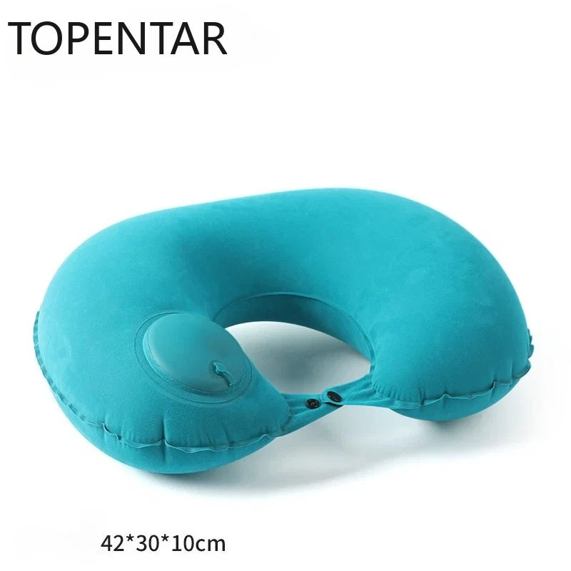 Ergonomic Inflatable Neck Pillow | Balanced Support for Travel