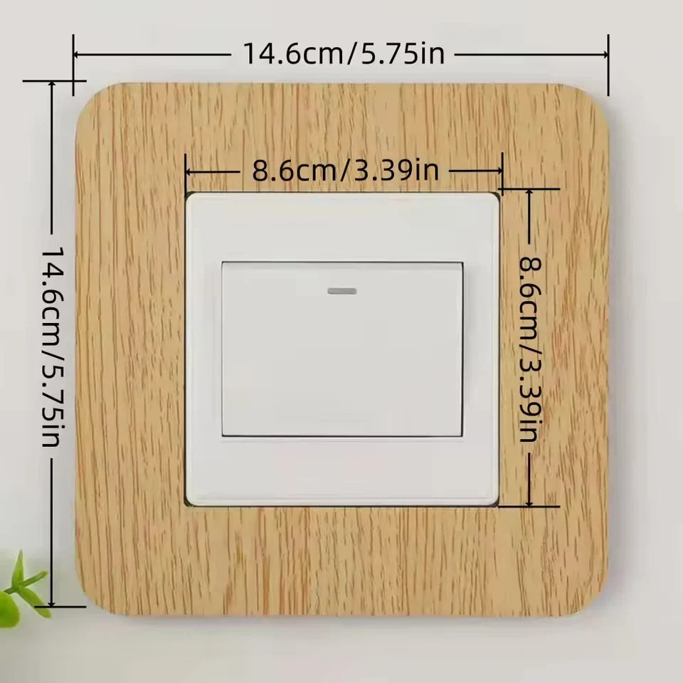 1pc Simple Anti-Dirty Switch Protective Cover | Non-Adhesive Dustproof Outlet Wall Sticker