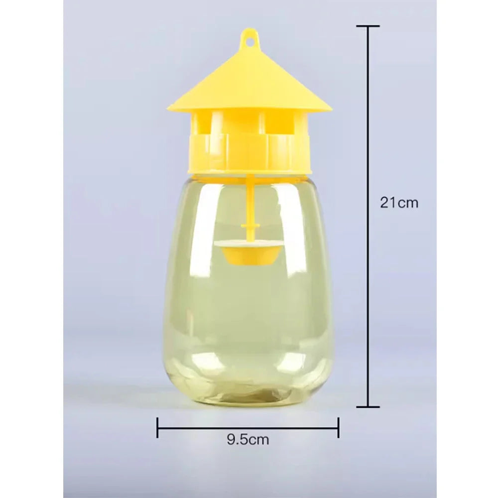 Fruit Fly Trap Killer | Yellow Plastic Drosophila Trap for Orchard and Garden Pest Control