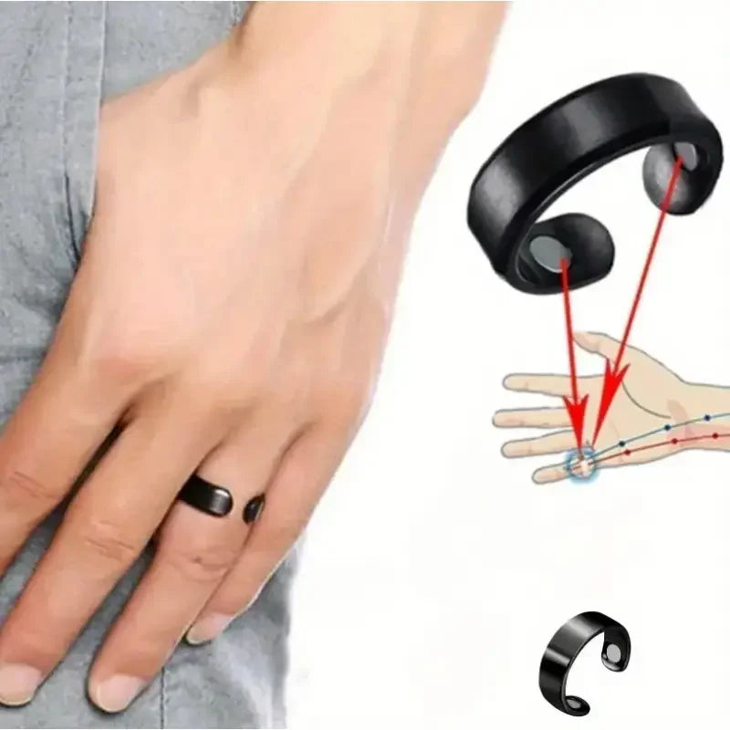 Magnetic Acupressure Anti Snoring Ring | Natural Sleep Aid
