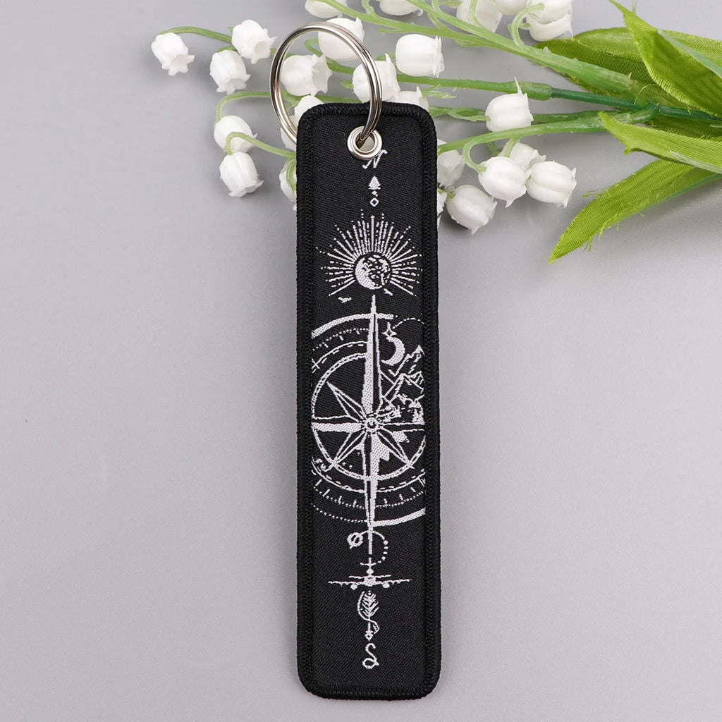 Embroidered Quote Key Fob | Personalized Gift Keyring