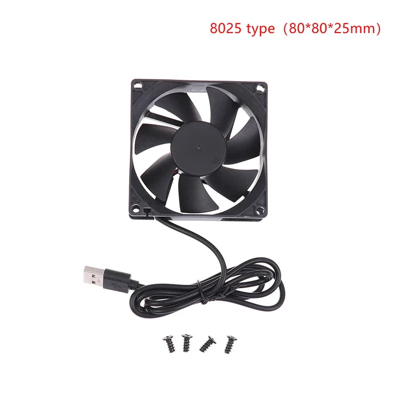 USB Router Fan Cooling 50mm 80mm 90mm 120mm | 5V Brushless PC Cooler