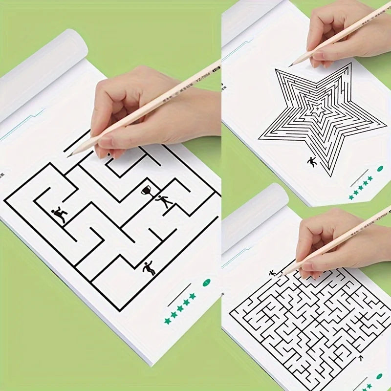 Kids Maze Puzzle Book for Focus and Thinking Skills | Fun Learning Activity