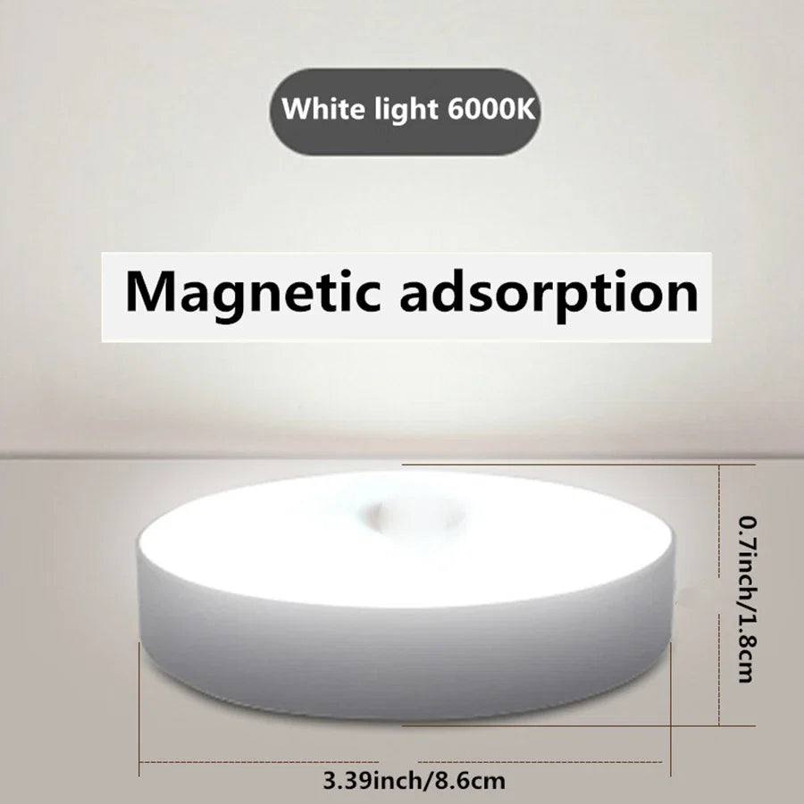 Magnetic Night Light with Motion Sensor | Rechargeable LED Lamp for Closet