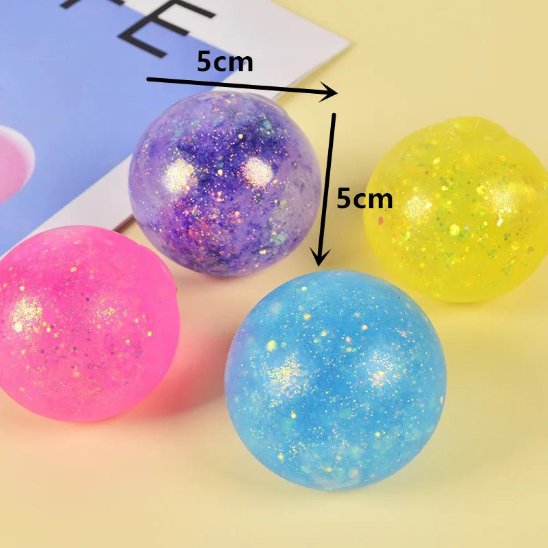 Maltose Colorful Aurora Duck Squeeze Toy | Stretchy Stress Relief Animal Toy