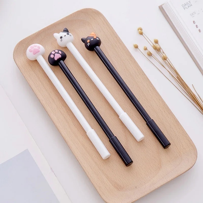 Cute Cat Gel Pens Set | 10 Pack Kawaii Claw Pens for Journaling