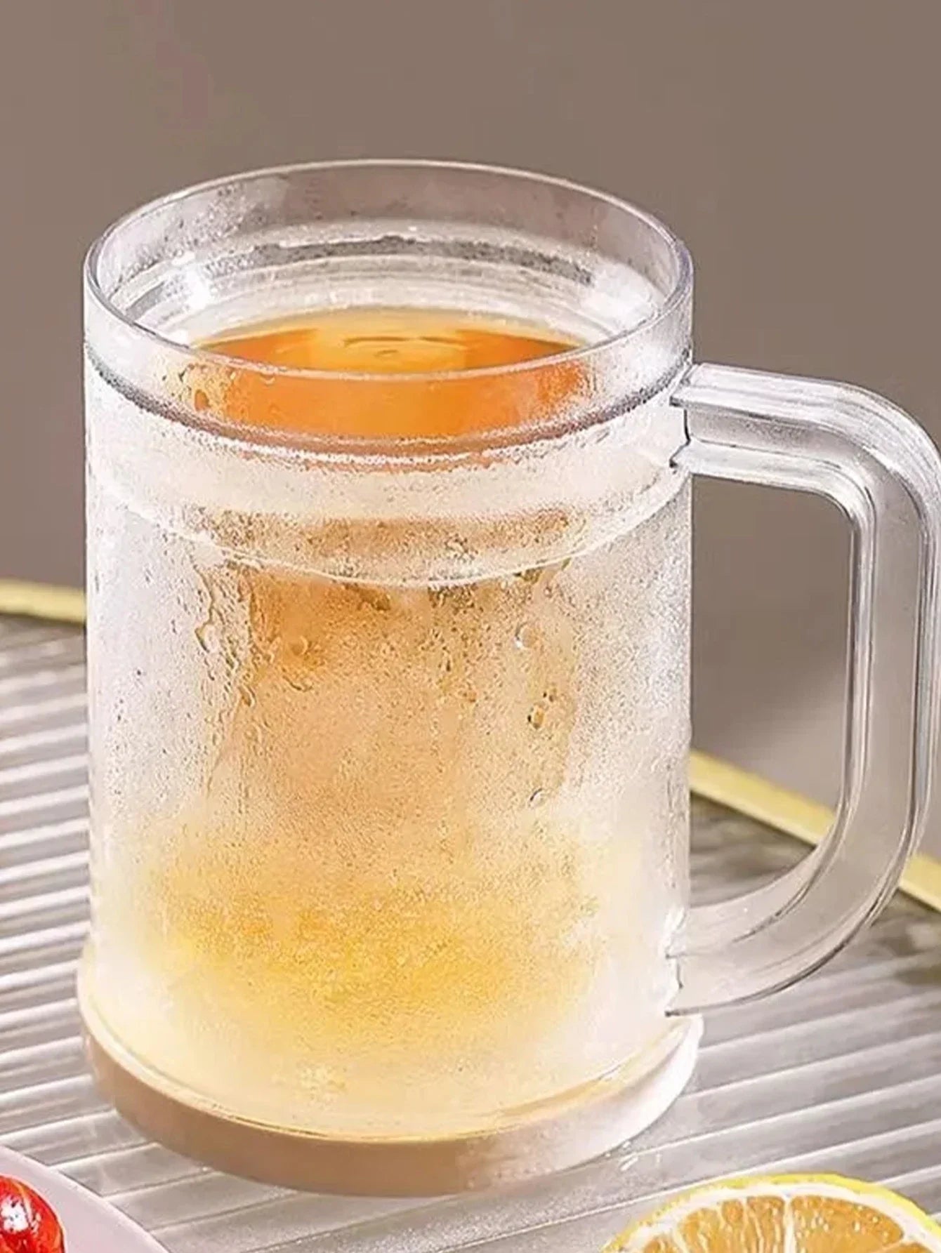 2 Pieces Summer Double-Layer Refrigerated Ice Cups | Large Capacity Beverage Mugs