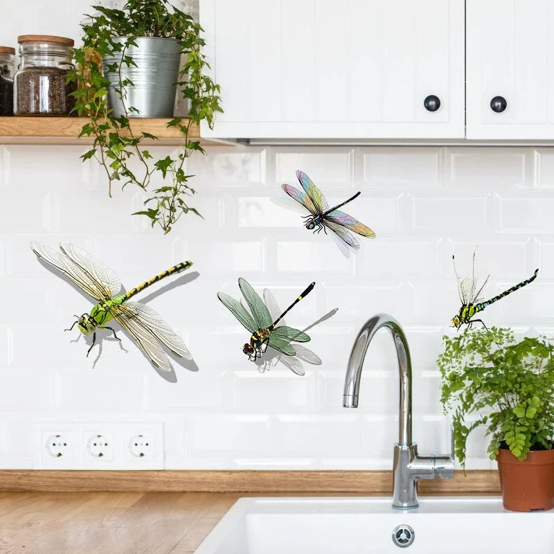 Realistic Dragonfly Wall Sticker | Home Decoration Decals