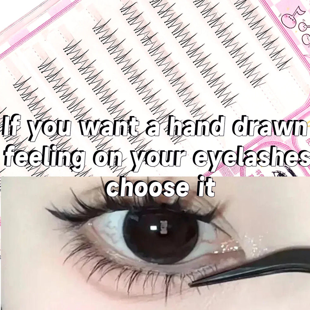 Natural Look Small Flame Lower Eyelashes | Glue-Free Easy Application Beginner Friendly Soft Comfortable Reusable Fake Eyelashes