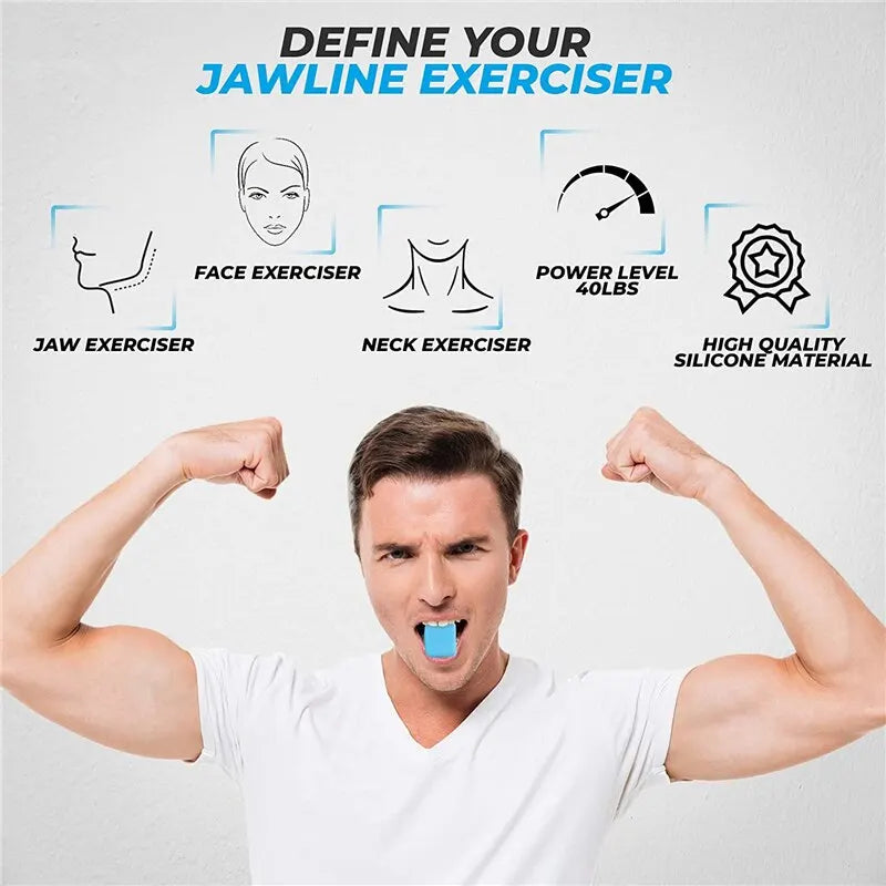 Jawline Exerciser Facial Toner | Food-Grade Silicone Jaw Muscle Training Ball