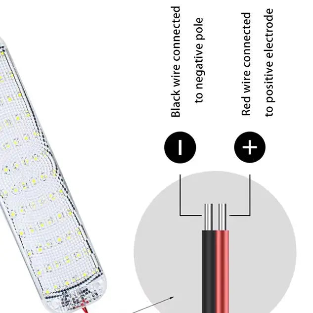 12V-85V LED Interior Light Bar Strip with Switch | 36/108 LED Car Interior Lamp for Truck, RV, Camper, Bus, Motorhome, Boat Roof Light