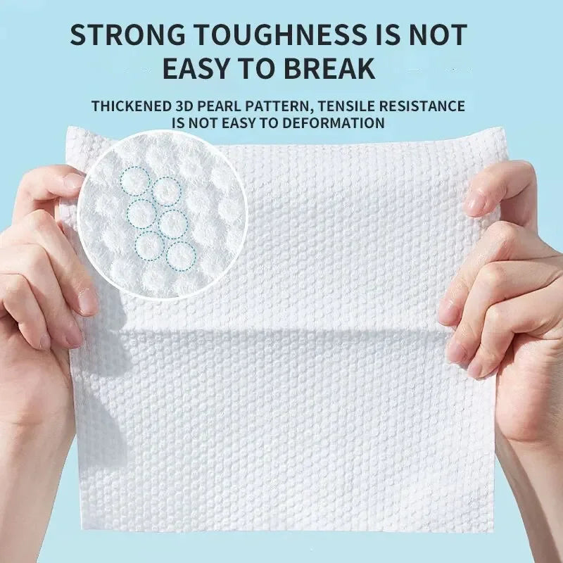 Disposable Face Towel | Soft Non-Woven Facial Cleansing Wipes for Spa and Home
