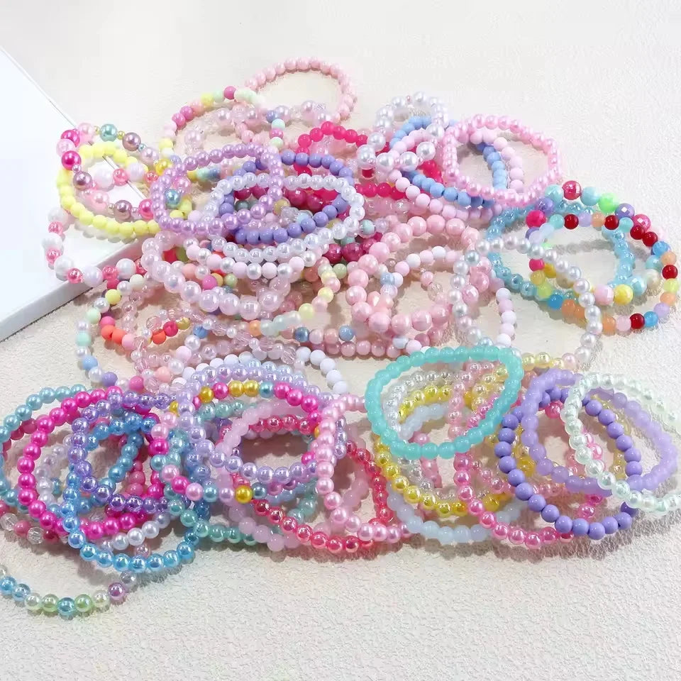 Candy Color Beads Bracelet Set for Kids | 10pcs Party Favors