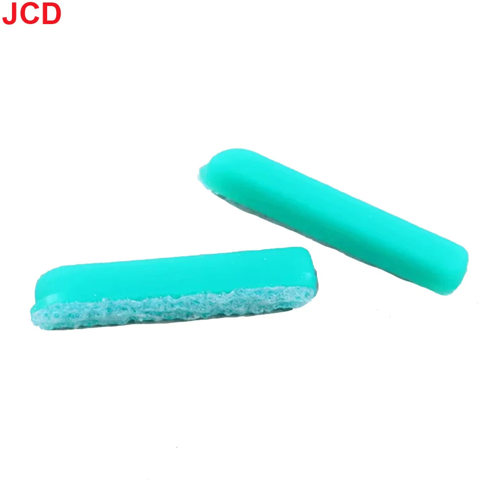JCD 2sets Replacement Rubber Feet and Button Cover Set for 3DS Console | Repair Kit