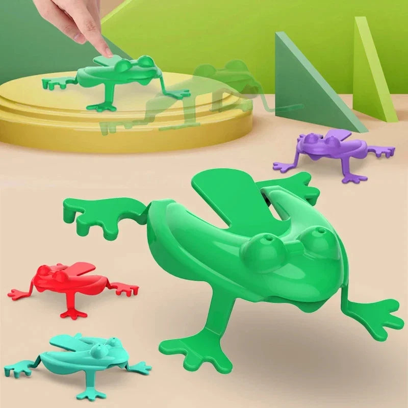 20pcs Jumping Plastic Frog Bounce Fidget Toy | Classic Stress Relief Toy for Kids Party Game Prizes