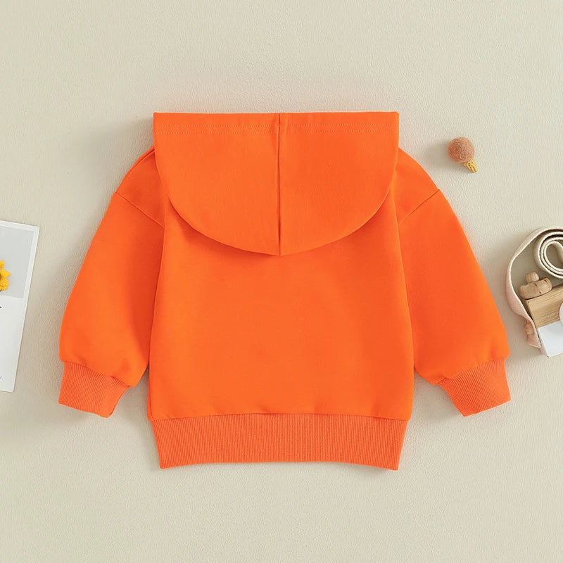 Kids Solid Color Hoodie | Long Sleeve Pullover for Toddlers