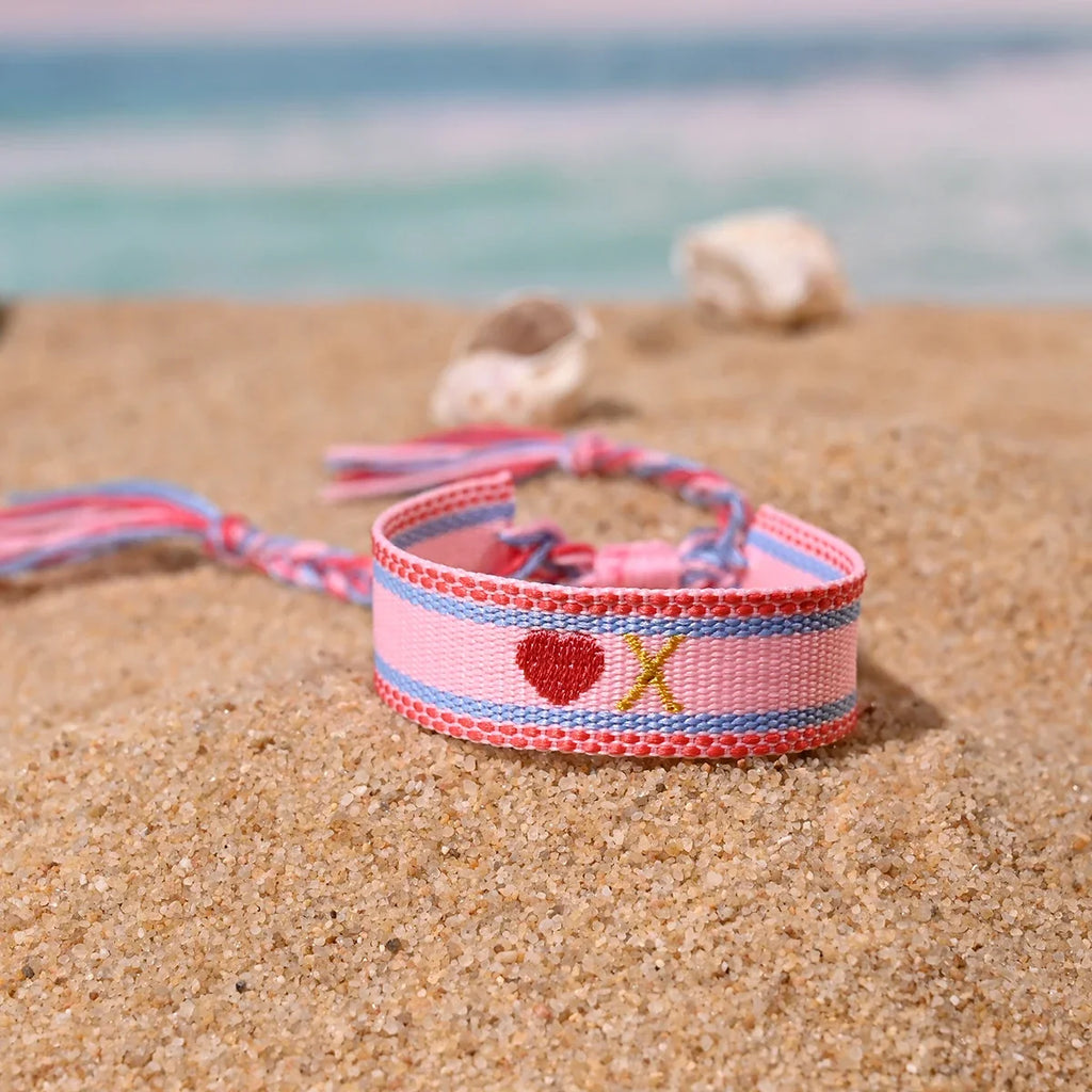 Handwoven Initial Letter Bracelet | Personalized Friendship Gift for Women
