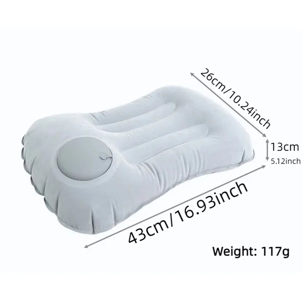 Camping Inflatable Pillow | Portable Travel Pillow for Neck and Lumbar Support