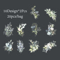 Plant Themed Sticker Pack | 20PCS DIY Decorative Scrapbook Stickers