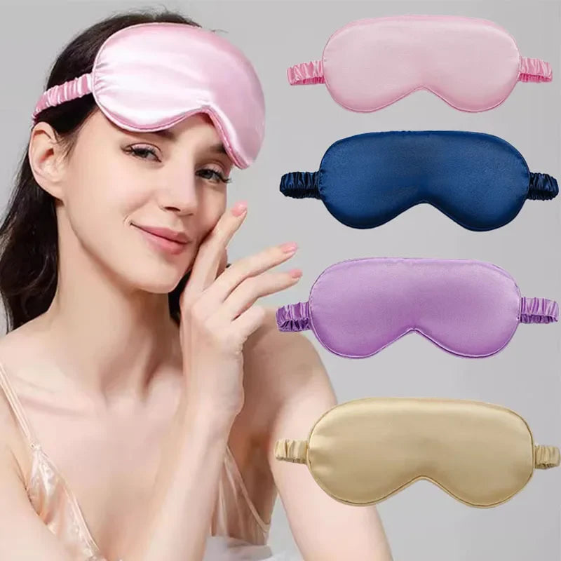Imitated Silk Sleep Eye Mask | Soft Comfortable Sleeping Shield for Light Blocking