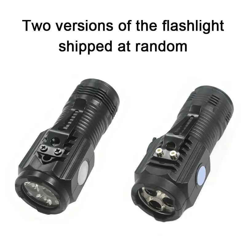 Portable Mini LED Flashlight | 3LED USB Rechargeable with Pen Clip