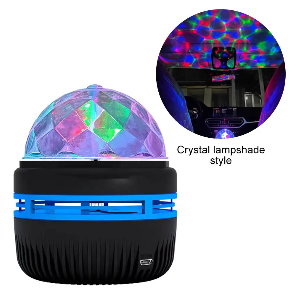 Starry Moon Projector Night Light | USB RGB Rotating Ambiance Lamp