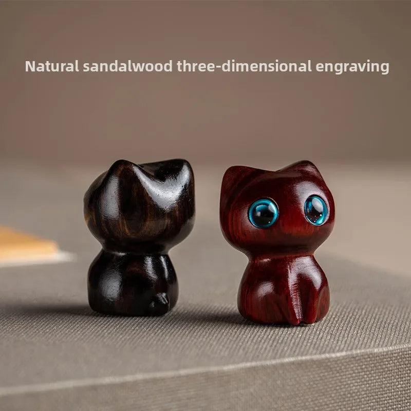 Sandalwood Scented Cat Keychain | Cute Phone Chain and Bag Pendant