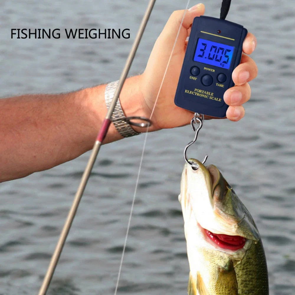 1PC Multifunctional Mini 40kg/10g Digital Hanging Scale | Portable Pocket Hook Scale for Fishing and Luggage