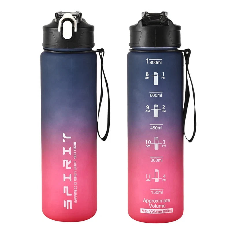 Peace 800ml Large Capacity Sports Water Bottle | Leak Proof Plastic Cup for Gym Outdoor Travel