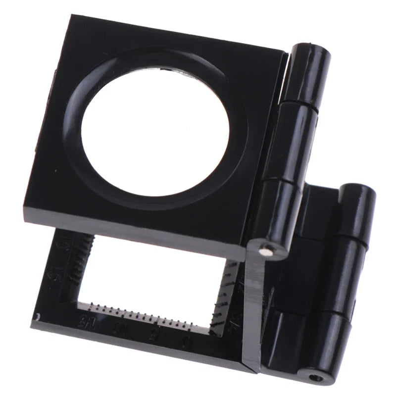 10X 28mm Folding Magnifier Stand Loupe with Scale | Textile & Jewelry Inspection Tool