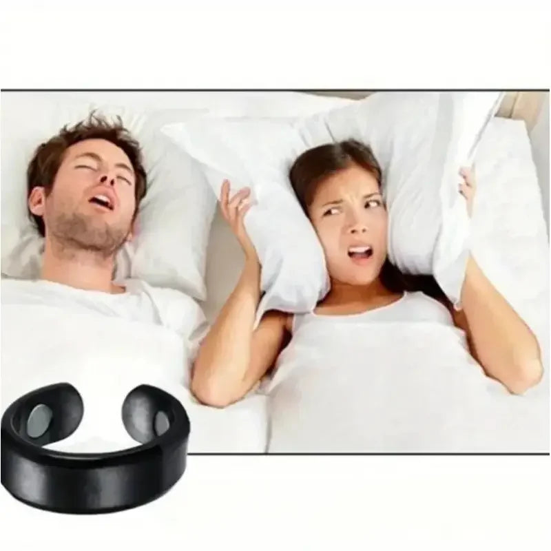Magnetic Acupressure Anti Snoring Ring | Natural Sleep Aid