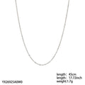 Dainty Gold Layered Bead Chain Necklace | Stainless Steel Star Pendant Jewelry