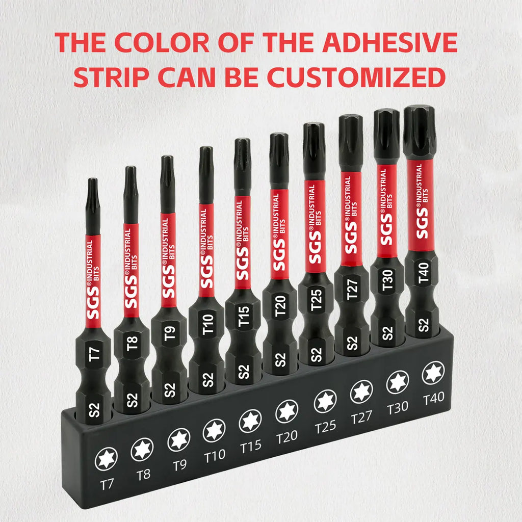 10-Piece Magnetic Star-Shaped Bit Set | Professional S2 Alloy Steel Torx Screwdriver Bits for Impact Drills