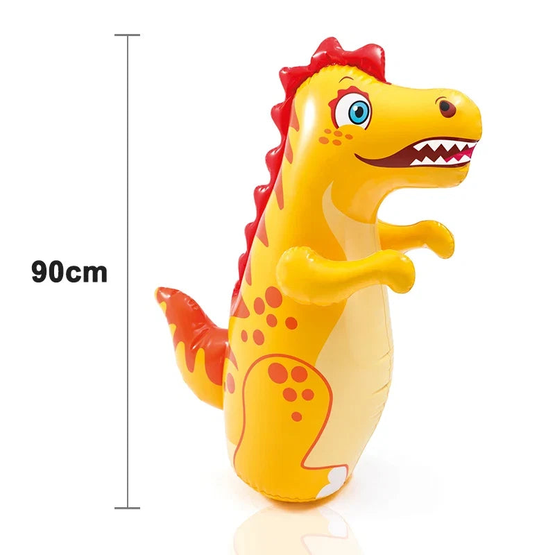 Inflatable Punching Bag for Kids and Adults | 90 cm Dinosaur Tumbler Boxing Toy