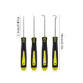 4 Pieces Long Pick & Hook Set | Gasket Puller Pick Tools for Removing Car Auto Oil Seal O-Ring Seal Tools