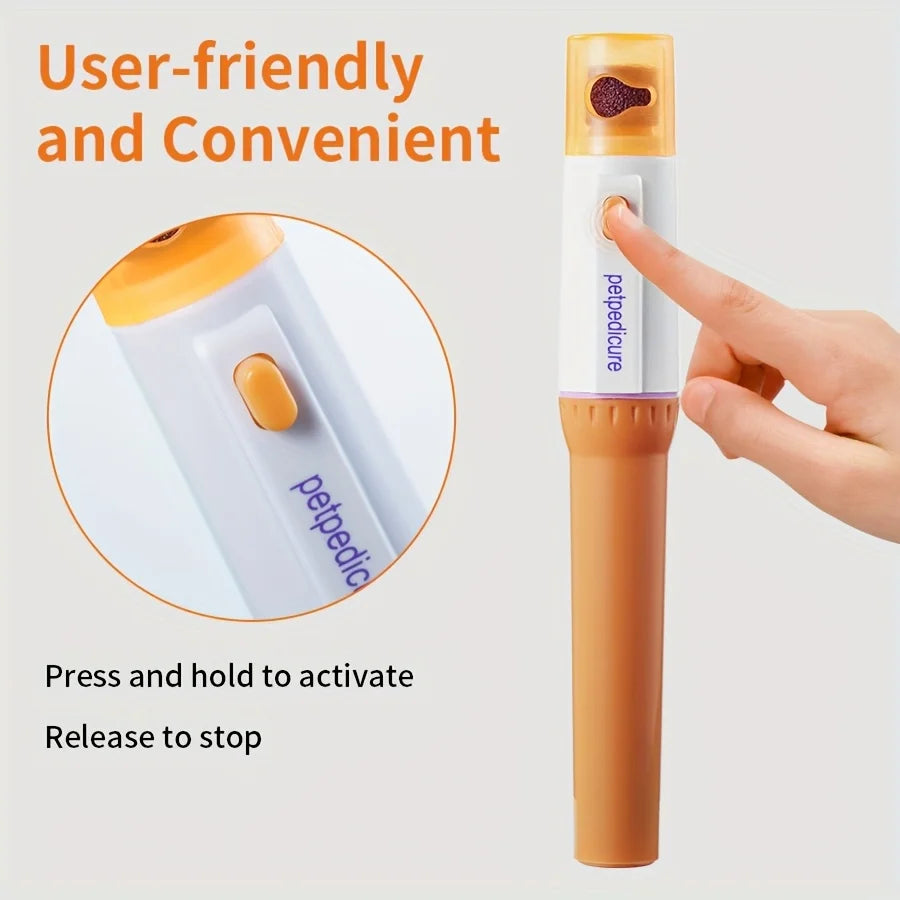 Quiet Pet Nail Grinder | Electric Dog and Cat Claw Trimmer