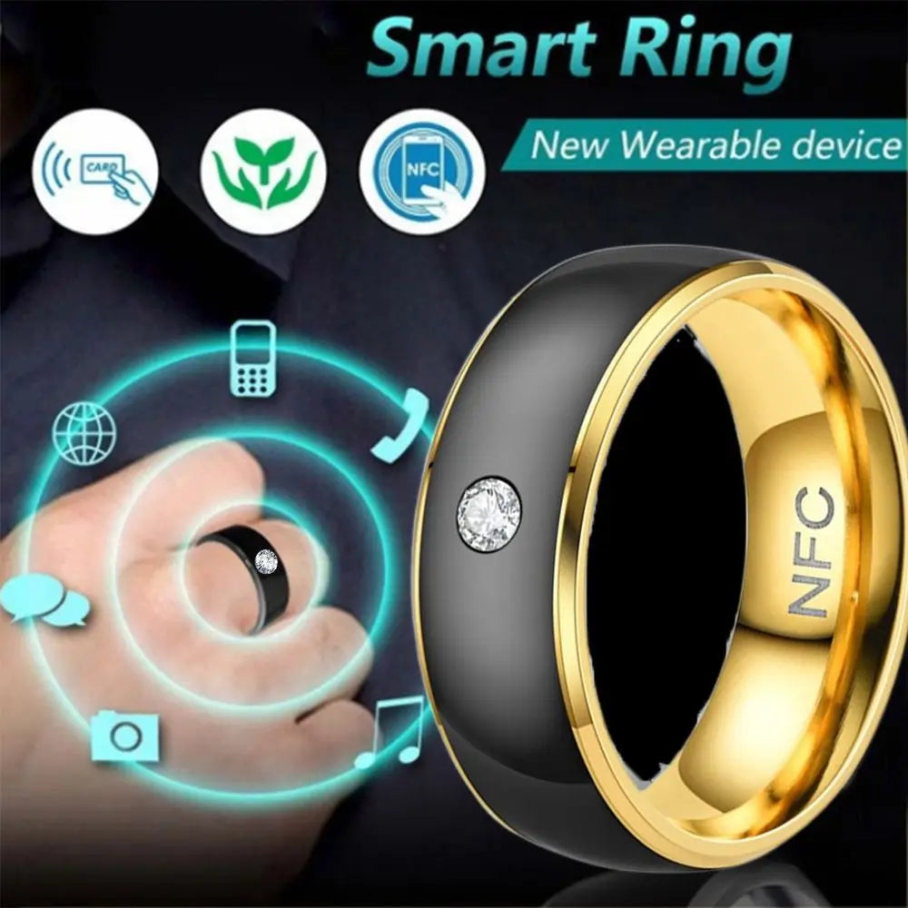 Stainless Steel NFC Smart Ring | Wearable Connect for Android