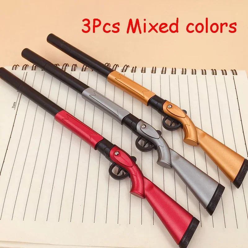 3Pcs Creative Toy Gun Gel Pens | Fun Sci-Fi Writing Set